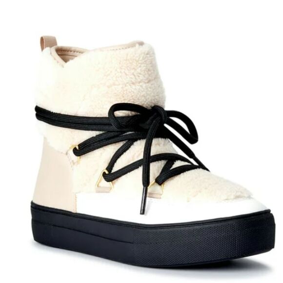 Scoop Women's 11 Faux Shearling Boots - Picture 1 of 7